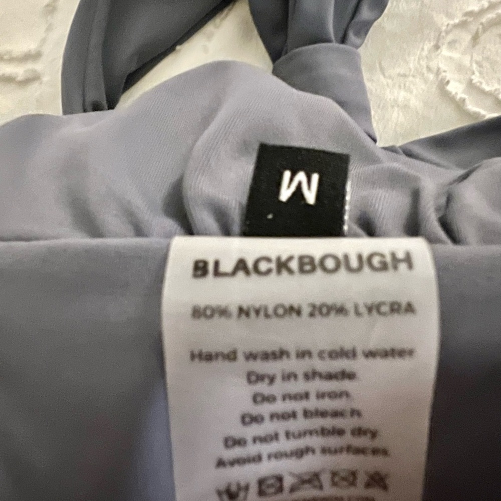 Blackbough Swim Bikini, charcoal, bandeau top, high waisted bottoms - Picture 3 of 3